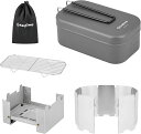 KINGCAMP メスティンセット 2合はんごう キャンプ・登山・防災用 目盛り付き アルマイト加工 網・収納袋付き(4)