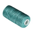 COCUD レザー縫製用糸 55ヤード 150D/1MM ポリエス テル ステッチング糸 ティール緑 - (用途:レザークラフトの縫製用)