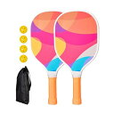 TADILL ピックルボール パドル ピックルボール ラケット ラケット 2 個 ボール 4 個付き ピックルボール ラケット 初心者 大人 屋内 屋外用 スタ...
