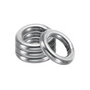 PATIKIL24mmメタルOリング4個304ステンレス鋼ラウンドリングハードウェアバッグベルトハンギングバスケットDIYクラフト用