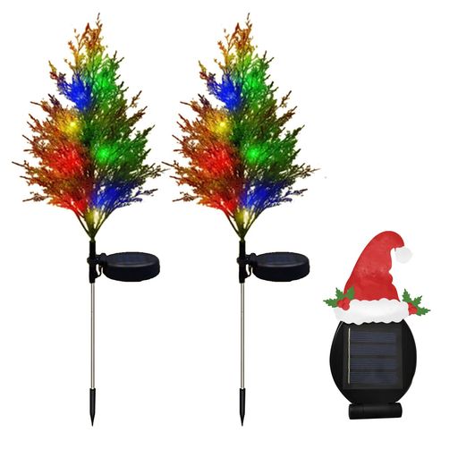 【2025年最新】クリスマス飾り屋外ソーラーledイルミネーションライトソーラーライト屋外防水クリスマスツリーガーデンライト置物ライトおしゃれ常時点灯モードと点滅モードLED自動点…