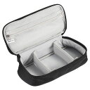 PATIKIL25x6.5cm電子オーガナイザーケース2個防水ケーブルオーガナイザーバッグ旅行用キャリーケースデジタルマルチメーターカメラコードじゅうでんきイヤホンアダプター用黒