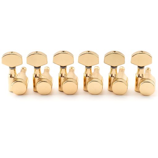 Rakuten - Musiclily Pro 6連 シングルピン ギター ロック式ペグ ロッキングチューナー スクエア SQ ストラト/テレキャスターエレキギター用 ゴルード