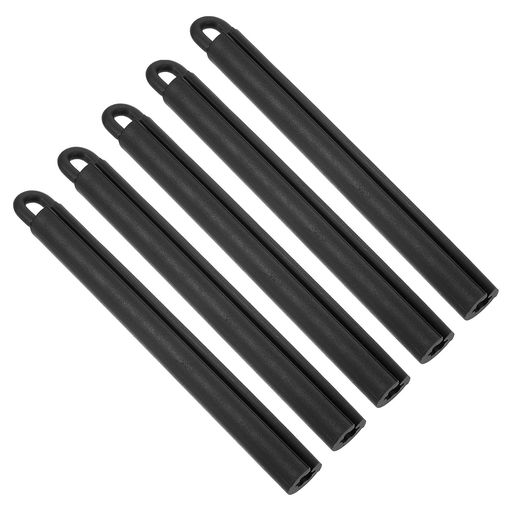 PATIKIL7.5”プールキューハンガー5個セットスヌーカービリヤードテーブルキュースティックロッドスリーブハンギングツールアクセサリー黒