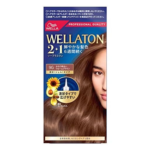 Wella ウエラトーン 2+1 白髪染め 液状タイプ 9G かなり明るいウォームブラウン 鮮...