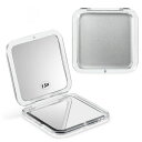 FUYULEコンパクトトラベル拡大鏡小型コンパクト15倍拡大鏡旅行用ハンドヘルド折りたたみ式&超軽量両面拡大鏡ミラー手持ち化粧品ミラー携帯用財布ミラー女性用女の子用トラベルコンパク…