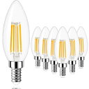 LED電球 E14 口金 全方向 40W形相当 シャンデリア電球 口金直径14MM C35 電球色 2700K キャンドル電球 フィラメント電球 360° レト...