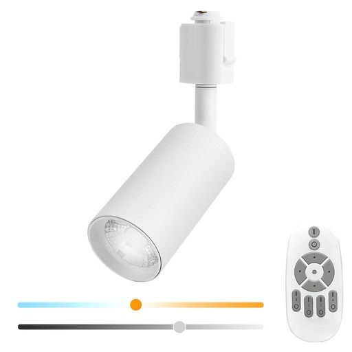 ダクトレールスポットライト調光調色リモコン付き10W大光量1180lm100W相当レールライトスポットライト..