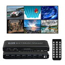 4K@30HZHDMI画面分割器6入力1出力HDMI画面分割切替器6X16台のパソコンを同時に共有しHDMI画面切り替え器6画面同時表示QUADVIEWERシームレスHDMIスイッチャーPS4/PS5/監視カメラ用