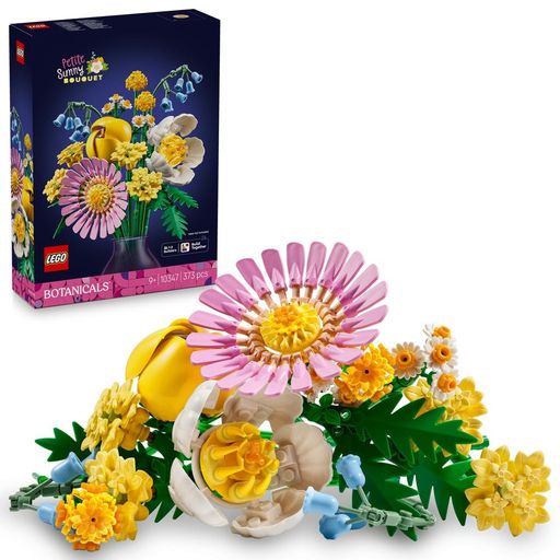 花のホームデコ – お子さまの創造力が開花します(対象年齢:9才以上) レゴ フラワー –ビリーボタン、ブルーベル、イエローヤロウ、ピンクのガーベラ、ピオニー、チューリップ – 春を彩るパステルカラーの花6種を組み立てます 茎の長さは調節可能 – 長短を変えてアレンジメントを自由にカスタマイズできます レゴ ホームデコ – 完成したブーケが、ご家庭やオフィスを明るく飾ります 花の贈りもの – お誕生日やサプライズのプレゼントとして幅広い年齢の方に喜ばれます