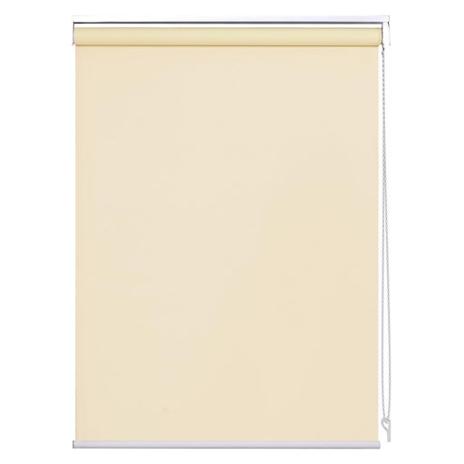 ロールスクリーンロールカーテン45x135cmベージュ完全遮光1級遮光防音遮熱表裏同色防寒チェーン式カーテンレール取り付け可能