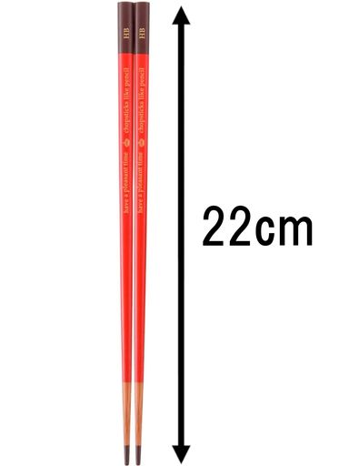 ナカノ 箸 鉛筆箸 箱入 レッド 塗り箸 22cm ヴィンテージ MM-1193