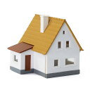 Nゲージ1:160モデルハウス組立モデル建築物レイアウト情景コレクション風景装飾レイアウト・ジオラマ・DIYJZN03(黄色)