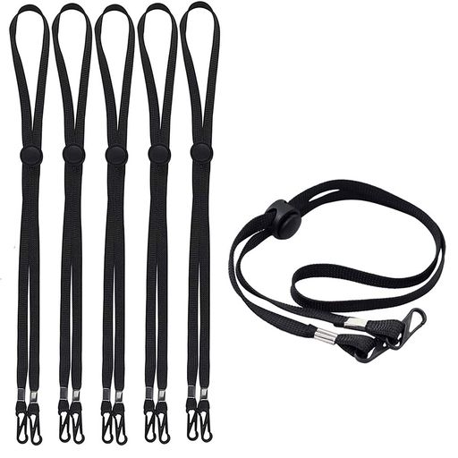 マスクストラップ(黒/5本入り)マスクフックベルトマスク補助バンドマスク用フックベルト取り外し可能吊り耳ストラップ防風ロープマスクス/フィッシャーマンズハット/日よけ帽丈夫滑り…