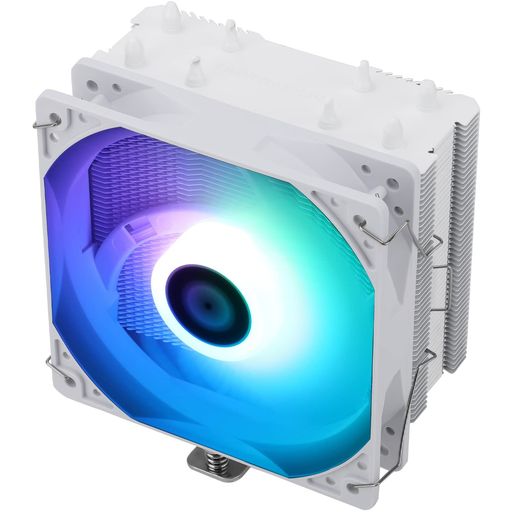 Thermalright AssassinX 120R SE White ARGB CPUエアクーラー、4本のホットパイプ、C 12CW-S PWM静音ファンCPUクーラー、S-FDBベアリング付き、AMD AM4/AM5 Intel LGA