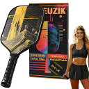 SWEUZIKカーボンファイバーピックルボールパドルCarbonFiberPickleballPaddleコントロールを強化する高性能マット表面16mm炭素繊維ピックルボールラケット人体工学に基づくデザイン屋内室外兼用…