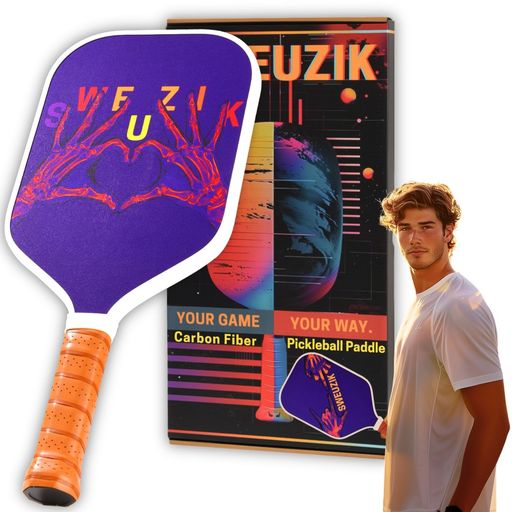SWEUZIKカーボンファイバーピックルボールパドルCarbonFiberPickleballPaddleコントロールを強化する高..