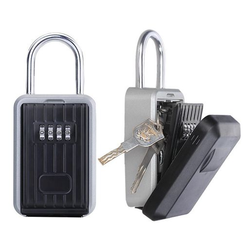 Refoinerキーボックス屋外鍵付きボックス小型キーボックス壁掛け大容量南京錠ダイヤル式ボックスキーセ..