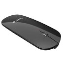 FENIFOX BLUETOOTH マウス 充電式 小型 薄型 マウス ミニ 無線 ブルートゥース マウス ワイヤレス 静音 MOUSE LAPTOP COMPUTER PC MAC 用 - 黒い ブラック ...(2)