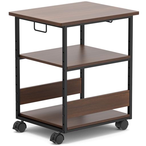 MIYOKIプリンター台プリンタラックキャスター付き幅60奥行50cm高さ70cm総耐荷重90kgA3A4対応コピー機台..