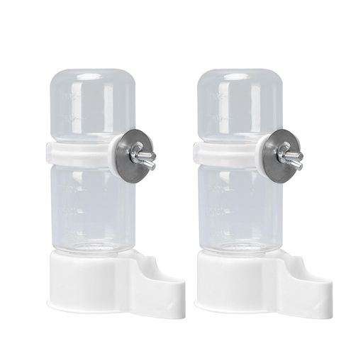 鳥 餌入れ 水入れ 自動 2個セット 140ml ウォーターボトル 餌入れ 自動給水器 給餌器 バードフィーダー 水飲み 鳥 ペット用 小動物 透明 鳥かご用 掛ける 外付け 目盛り付き 漏れ防止 飛び散…