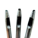 CHENGYIDA楕円ポンチレザークラフト工具セット皮抜き型抜きベルト穴あけポンチレザークラフト楕円形ポンチパンチ3本セット(サイズ3x6mm3x8mm4x7m...
