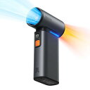 JISULIFE2in1多機能ハンディファン小型扇風機電動エアダスター9000mAh大容量バッテリー充電式ミニジェットファン1-100段階調節75000RPMLED表示コンパクト超強力旅行用ハンディ扇風機ブロワー|詳細画像