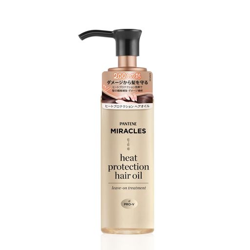 髪の繊維補強・ダメージ補修 パンテーンミラクルズ ヒートプロテクション ヘアオイル (70mL) 200°Cの熱ダメージから髪を守る ヒートプロテクション効果で髪の繊維補強・ダメージ補修 調香師が手掛けるシグネチャーコレクション ピンクローズ&amp;マンダリンオレンジの香り