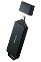 エレコムメモリカードリーダーUSBTYPE-C直挿しタイプSD+MICROSDUHS-II規格対応USB5GBPSブラックMR3C-D206BK/EC(2)