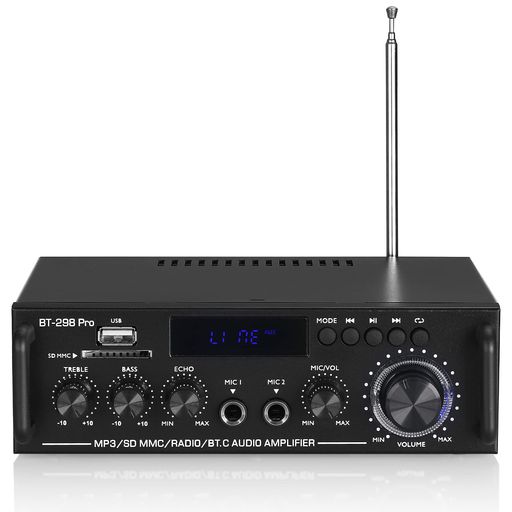 �ǥ奢��MICBluetooth5.0�ѥ����ץ��ƥ쥪USB�ץ졼�䡼�ۡ��ॹ�ԡ�����50Wx2