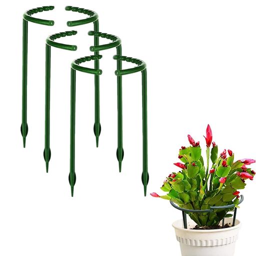 Doyime園芸支柱(6個セット)植物支柱花支え観葉支柱つる性植物ガーデニング用支柱簡単設置誘引花支えつ..