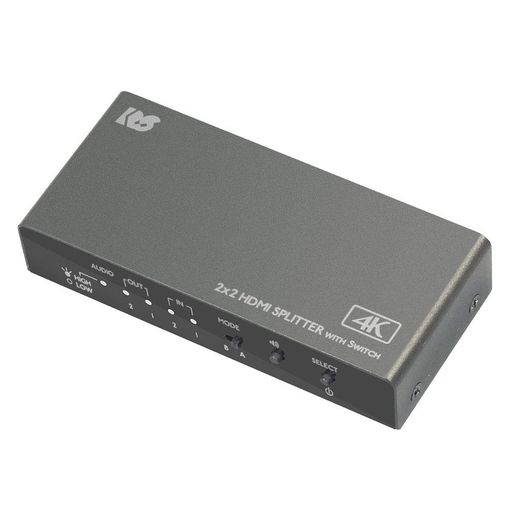 Switching Devices - ラトックシステム入力切替機能付HDMI分配器(ダウンスケール対応)RS-HDSP22-4KA