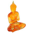 VORCOOL仏像仏像樹脂タイリビング半透明タイ仏家の装飾品瞑想着席仏像プレミアム品質仏アイドル置物