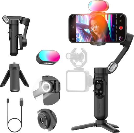 スマホ用3軸ジンバルビデオカメラ動画撮影用ハンドヘルドスタビライザーIPHONE&ANDROIDスマホ用ジンバルスタビライザーRGBライト、伸縮三脚日本語取扱説明書(SMARTXKIT) スマホ用3軸ジンバルビデオカメラ動画撮影用ハンドヘルドスタビライザーIPHONE&ANDROIDスマホ用ジンバルスタビライザーRGBライト、伸縮三脚日本語取扱説明書(SMARTXKIT)