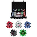 COSTWAYポーカーセット数字入り200枚チップポーカーチップカジノチップテーブルゲームカジノセットブラックケース