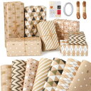 girldate包装紙ラッピングペーパー50*70cm7枚入りチェックストライプ柄包装ペーパー厚手大判折り誕生日クリスマスお祝いプレゼントラッピング用品