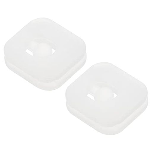 PATIKILテニス振動ダンパー2個四角形シリコンショックアブソーバーラケットストリングダンピングテニスラケット用クリア