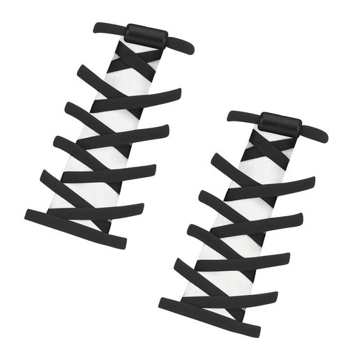 [MECOLO]靴紐結ばない【1足/2足/3足組・たった1秒脱ぎ履き】結ばない靴紐靴ひもスニーカー紐ゴムくつひも子供シューレース伸びる靴紐ゴム紐靴紐ゴム結ばない靴ひも丸紐妊婦高齢者(ブラッ…