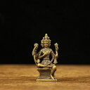 仏像梵天(ぼんてん)5.5cm(真鍮仏/古色)ミニチュア仏像金属像置物buddhastatue【DFJLWKE】