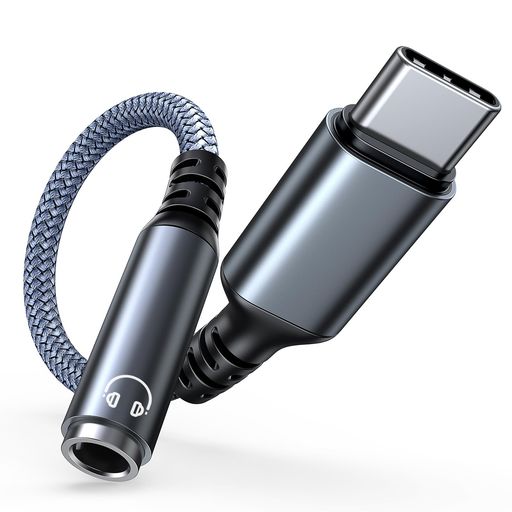 Highwingsイヤホンジャック変換タイプctype-cイヤホン変換usb-cイヤホンジャック3.5mmアダプターオーディオアダプタハイレゾ音質高耐久ケーブDAC搭載ナイロン編みイヤホンヘッドホンヘッドセ…