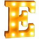 マーキーライトLEDライト英字や数字の形乾電池式イニシャルライト飾りアルファベットイベント結婚式パーティーギフト(E)