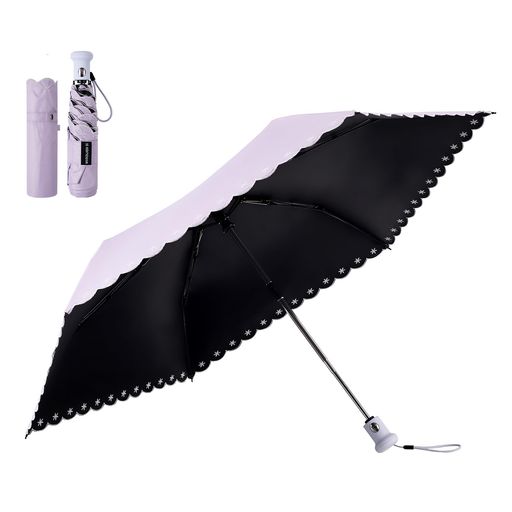 konciwa刺繍の日傘UVカット100完全遮光遮熱折りたたみ傘軽量折り畳み熱中症対策日焼け止め肌を守る折畳み晴雨兼用耐風頑丈携帯便利超撥水日傘兼用雨傘レディース/メンズ/子供/大人兼用収…