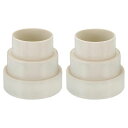 PATIKIL114mm-100mm-75mmダクトレデューサー2個ダクトコネクタダクトインラインアダプターインクリーサーABSプラスチック通気口HVAC暖房冷房換気用