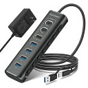 ROSONWAYUSBハブ10Gbps7ポートUSBC3.2x2USBA3.2x1USB3.0x42in1ケーブル付きアルミ製USBHUBセルフパワーとバスパワー両用12V2A電源