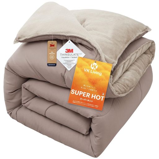 Mensu掛け布団セミダブル冬シンサレート【宇宙服の次世代断熱材・シンサレート全面使用】【SUPERHOT】2.3KG5層構造厚手エアコン調温中綿リバーシブル両面使える洗えるホコリ出にくい抗菌…