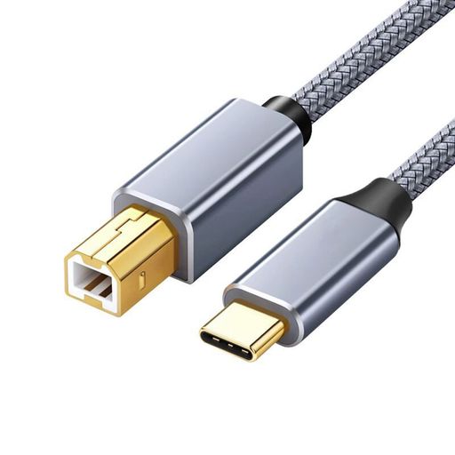 USBTypeCプリンターケーブル1m(シルバ