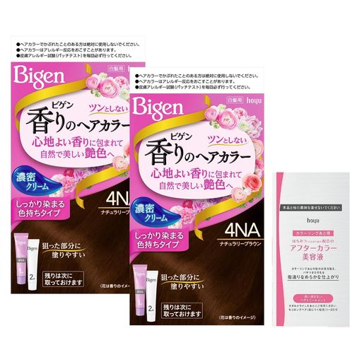 ホーユー ビゲン香りのヘアカラークリーム4NA (ナチュラリーブラウン) 1剤40g+2剤4...