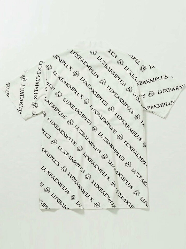 リュクスエイケイエムプラス LUXEAKMPLUS メンズ ゴルフ DIAGONAL LOGO MOCK NECK ...
