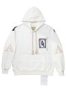 アライン AL Ain メンズ LIMITED HOODIE スウェット×アクアニット プルオーバーパーカー AHKX S826 AQUA