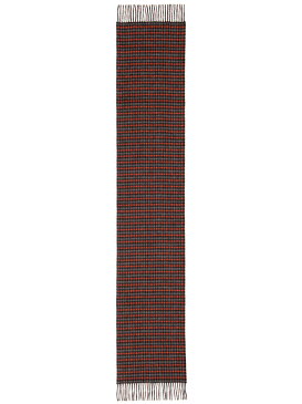 ジョンストンズ johnstons ユニセックス メンズ レディース カシミヤ ダブルフェイスマフラー カシミア ストール 160×30cm WA000020-RU6292 Windowpane / Gunclub